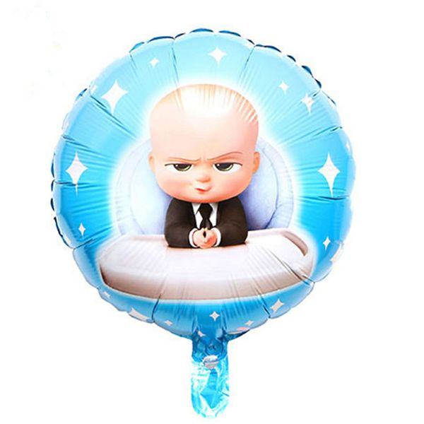 بادکنک فویلی طرح بچه رئیس گرد مدل a20