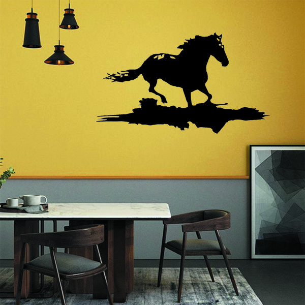 استیکر مدل چوبی طرح اسب کد S64