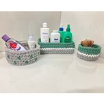 ست سبد وسایل کودک مدل سیسمونی کد Kids Storage Basket-01 مجموعه 3 عددی