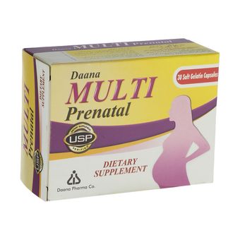 کپسول مولتی پریناتال داروسازی دانا بسته 30 عددی*248