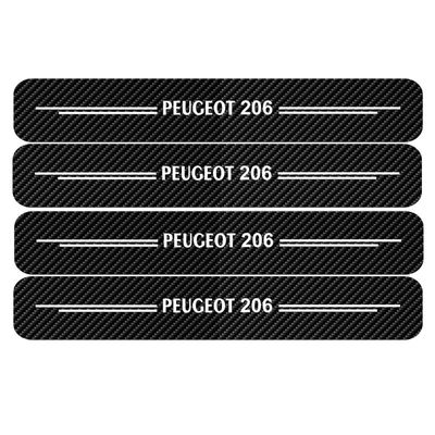 برچسب بدنه خودرو مهدیار طرح پارکابی کربن کد SP179 مناسب برای پژو 206 بسته 4 عددی*977