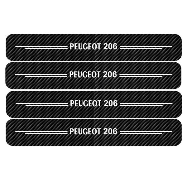 برچسب بدنه خودرو مهدیار طرح پارکابی کربن کد SP179 مناسب برای پژو 206 بسته 4 عددی*977
