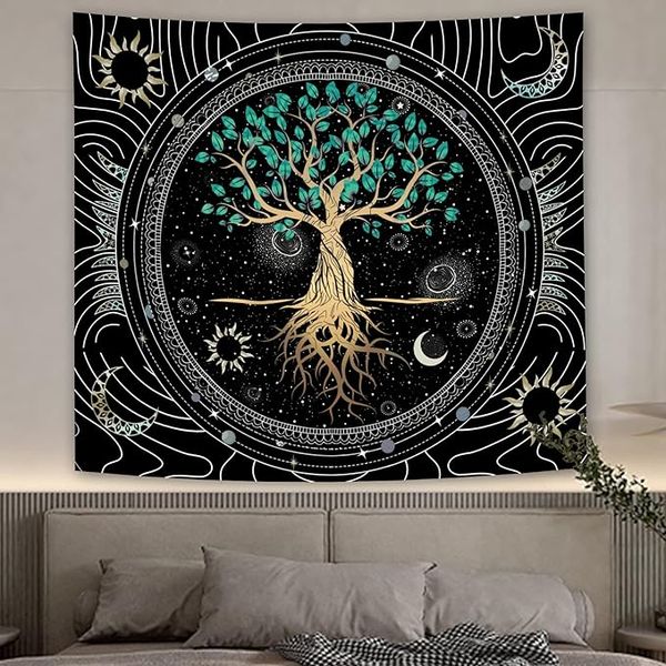 پوستر پارچه ای فیانی مدل بک دراپ درخت زندگی کد F134