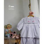 ست بلوز شلوار دخترانه مانیا رنگ یاسی