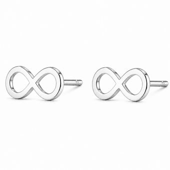 گوشواره میخی طلا 18 عیار زنانه گالری صادقی مدل بی نهایت