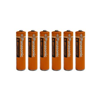 باتری تلفن بی سیم پاناسونیک مدل HHR-63AAABU کد 1.2V بسته 6 عددی