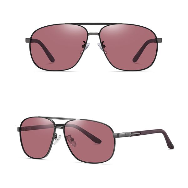عینک آفتابی خلبانی مردانه آلبرت وگ مدل 6306C21P39 Polarized Maroon