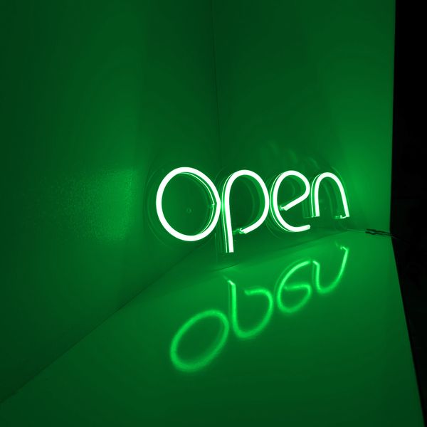 تابلو نئون فلکسی طرح Open مدل O1