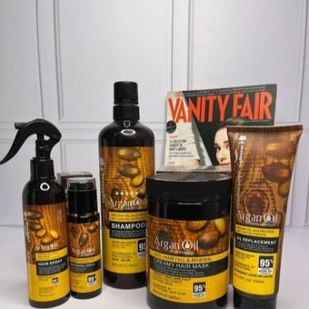 پک کامل شامپو و ماسک و روغن مو و ماسک بیرون حمام و اسپری دوفاز ارگان تقویت کننده و مراقبتی مو