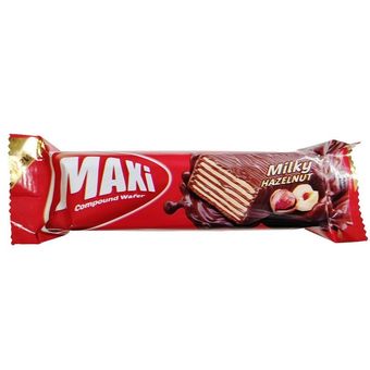 ویفر روکش کاکائو با طعم فندق مکسی شیرین عسل (2عددی)