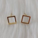 گوشواره زنانه مدل میخی طرح مربع کد shape110*281