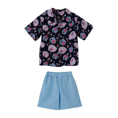 ست پیراهن و شلوارک پسرانه مدل MDSS-CH2429