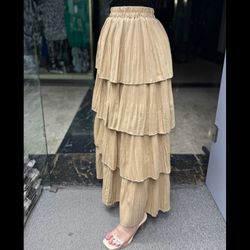 دامن 4 طبقه نگین دار کد 029