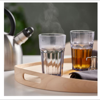 لیوان شیشه ای  350 سی سی ایکیا مدل IKEA POKAL