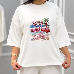 تیشرت باکسی Hello summer