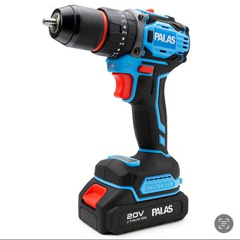 دریل شارژی 20 ولت صنعتس موتور براشلس پالاس مدل P2120