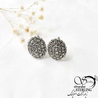 گوشواره نقره طرح اسپرت کد3061