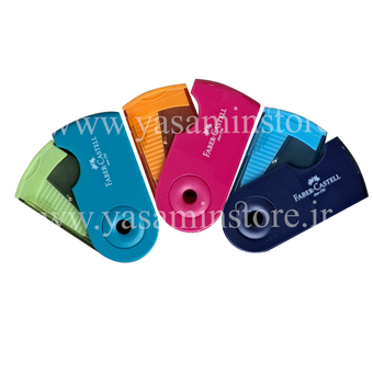 تراش مخزن دار فابر کاستل غلاف دار تک سوراخ - FABER CASTELL Sleeve Mini Spitzer