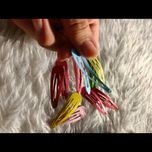 کلیپس رنگی بچگانه پک 10 تایی