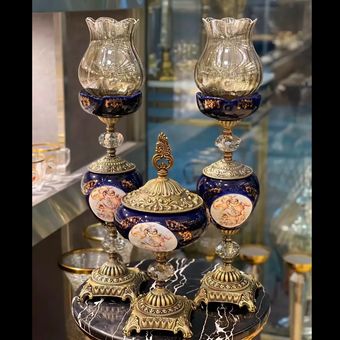 شمعدان 3 تیکه کاپ دار