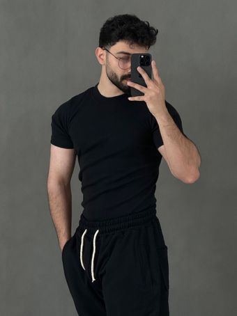 فیت شرت کبریتی مشکی
