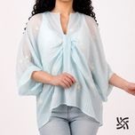 شومیز جلو پیچ یقه هفت