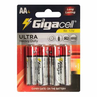 باتری قلمی GigaCell-AA مدل Ultra Heavy Duty بسته 4 عددی