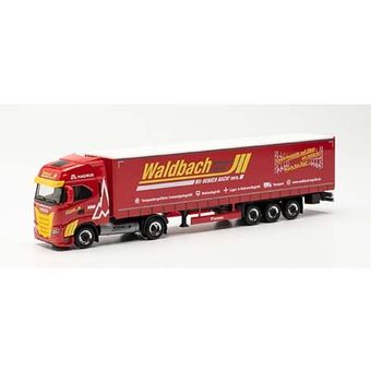 Iveco S-Way LNG curtain canvas semitrailer “Waldbach Logistik”    314411
