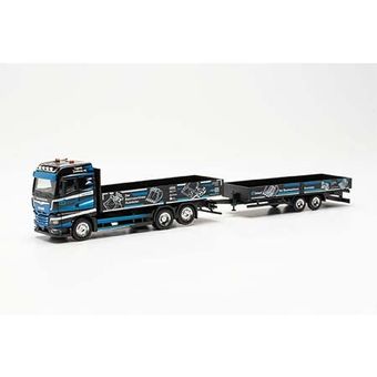 MAN TGX GM tandem flatbed trailer HS Schoch    315739