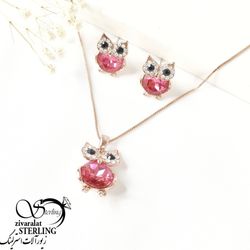 نیمست جغد نگین سواروسکی کد 3158