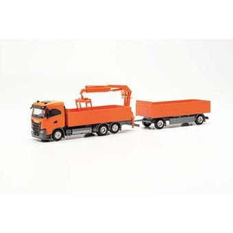 Iveco S-Way ND flat bed trailer truck, orange     316217