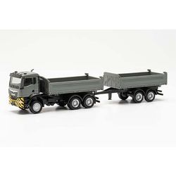 MAN TGS NN dump trailer truck, grey/yellow 316255