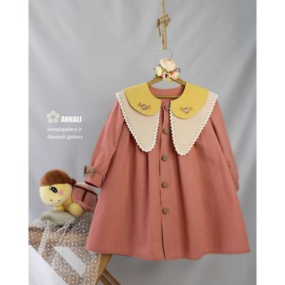 پیراهن دخترانه میها رنگ صورتی