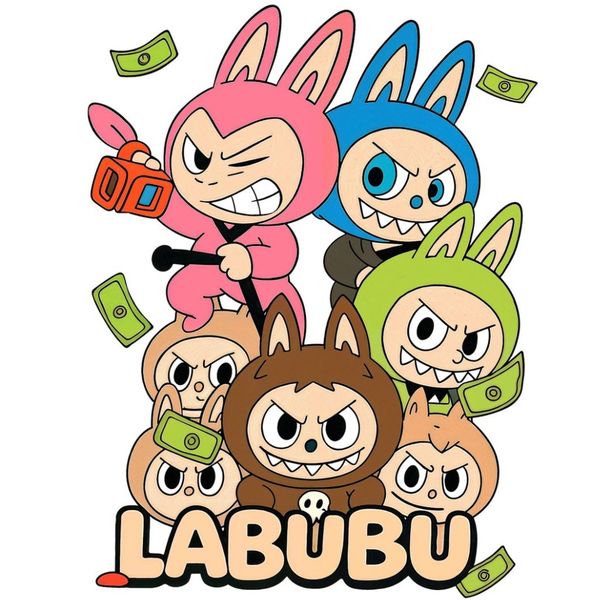 برچسب لبوبو / استیکر UV-DTF ویژه اجسام طرح لبوبو