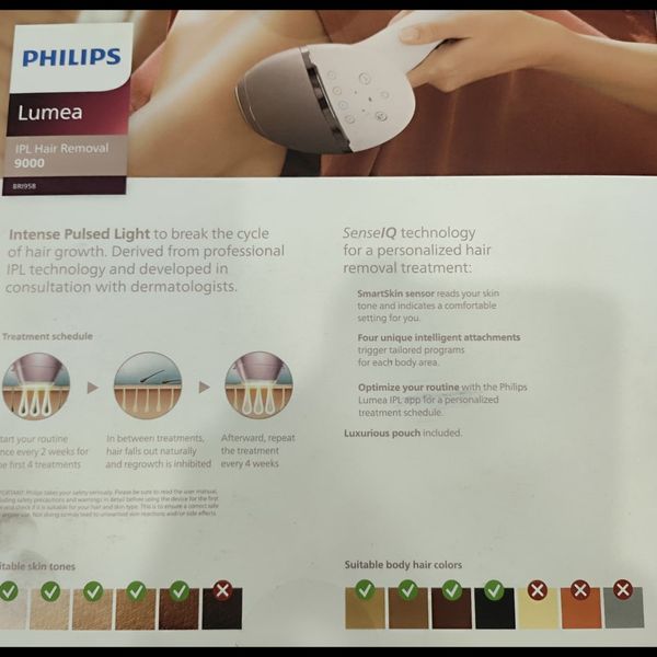 لیزر موهای زائد فیلیپس اورجینال مدل Lumea IPL 9000