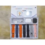 پک ساعت هوشمند و ایرپاد مدل SM99 با 7 بند و ایرپاد پرو