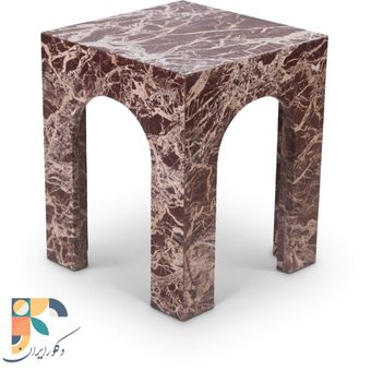 "میز چندکاره سنگیAeternumمیز عسلی تمام‌سنگ با رگه‌های طبیعی، طراحی مینیمال و مجسمه‌وار"