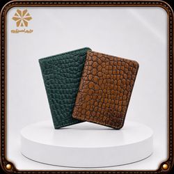 جاکارتی دوبرگ چرم اصل نایب مدل کروکو کد 15