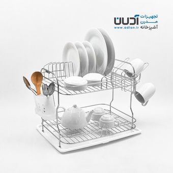 آبچکان رومیزی بزرگ استیل با جاقاشقی و جالیوانی – دلسا