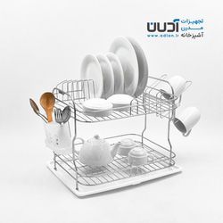 آبچکان رومیزی بزرگ استیل با جاقاشقی و جالیوانی – دلسا