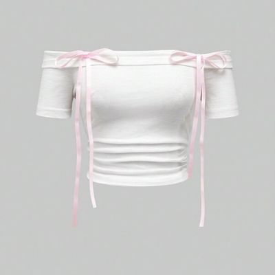 کراپ پاپیونی یقه قایقی