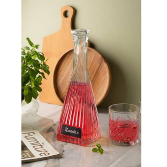 بطری شیشه‌ای توسکا درب‌دار