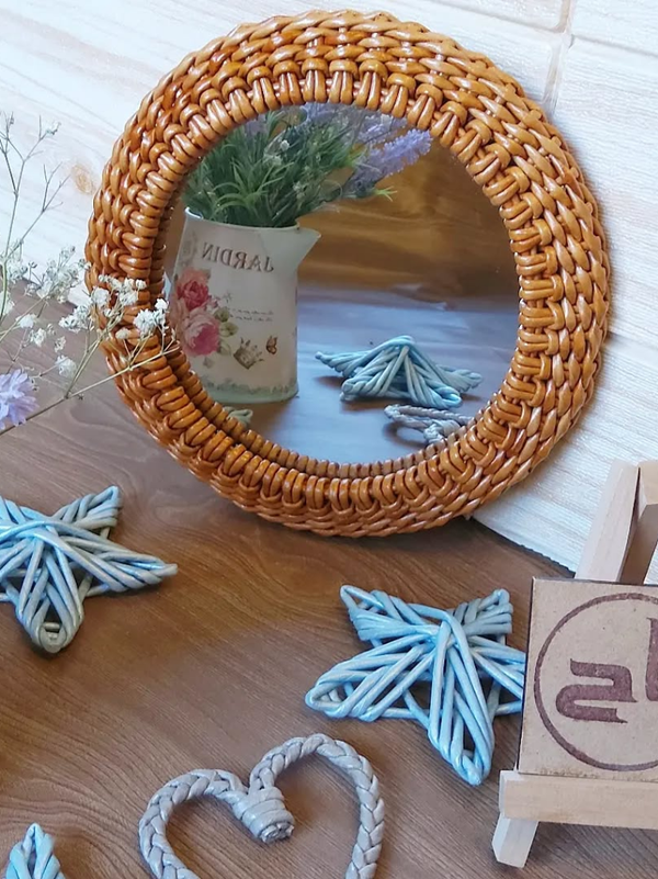 آینه ریز بافت حصیری استودیو راح