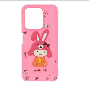 کاور محافظ دو لایه مات عروسک برجسته برای گوشی شیائومی  Redmi 15C / Poco C85