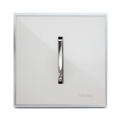 کلید و پریز ویرا مدل شهاب سفید زه نقره ای