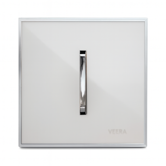 کلید و پریز ویرا مدل شهاب سفید زه نقره ای