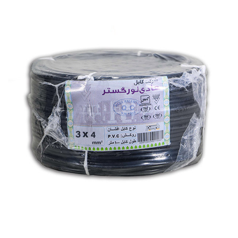 کابل افشان مسی سایز 3 در 4 هادی نور گستر
