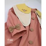 پیراهن دخترانه میها رنگ صورتی