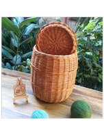 سبد خمره‌ای حصیری استودیو راح