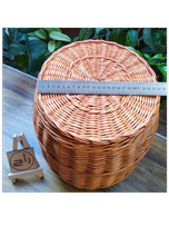 سبد خمره‌ای حصیری استودیو راح